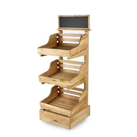 Three Tier Wooden Display Stand Valentino S