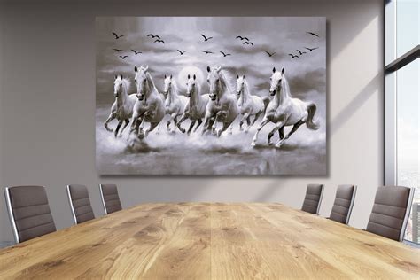 7 Laufende Pferde Leinwand Wandkunst 7 Laufende Pferde Wandkunst