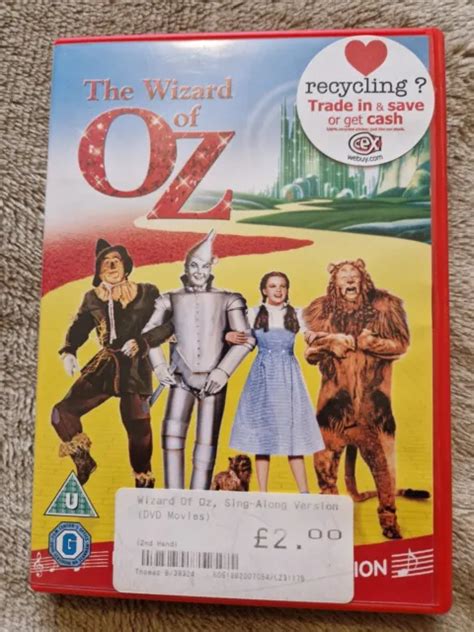 THE WIZARD OF Oz DVD 2001 Judy Garland Vidor DIR Cert U 0 84