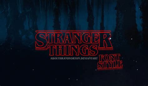 The Stranger Things Font Free Download - Onedesblog