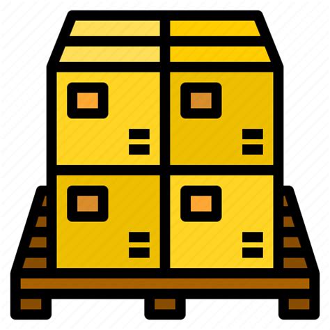 Box Delivery Logistic Pallet Icon