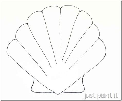 Just Paint It Seashell And Starfish Pattern Printables Seashells