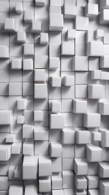 Premium Photo | A white background with a square pattern and a square ...