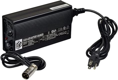 Alveytech 24 Volt 4 0 Amp Battery Charger With 3 Pin Xlr Connector Replacement For