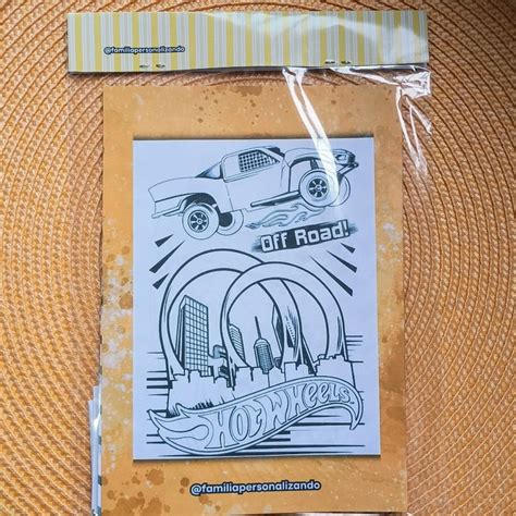 Álbum de Figurinhas e Livro de Colorir Hot Wheels 15x21 Elo7