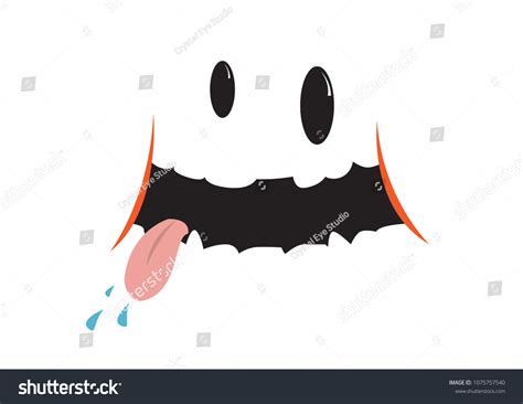 Funny Emoji Tongue Out Concept Editable Stock Vector (Royalty Free) 1075757540