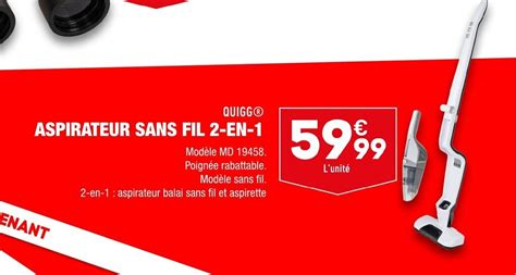 Promo Aspirateur Sans Fil 2 En 1 Chez ALDI