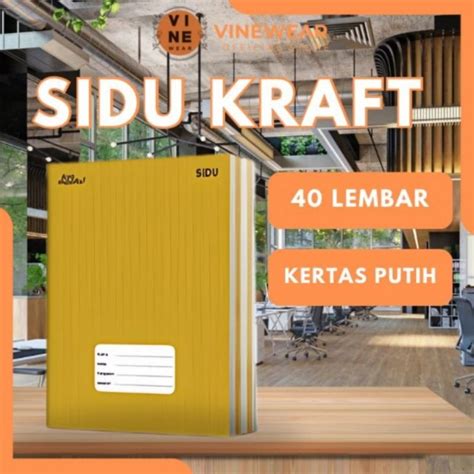 Jual Buku Tulis Sidu Kraft Lembar Sampul Coklat Shopee Indonesia