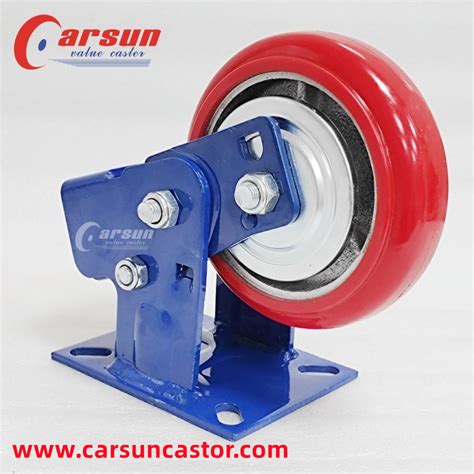 China Spring Loaded Shock Absorbing Caster Inch Iron Core