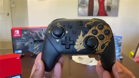 Nintendo Switch Pro Controller Monster Hunter Rise Sunbreak Edition