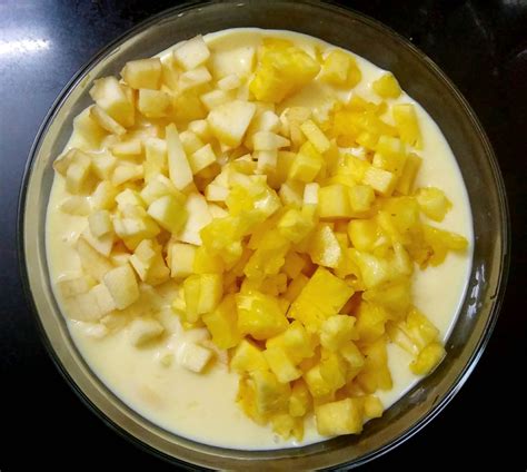 Fruit Custard Recipe How To Make Fruit Custard Flavour Of Food