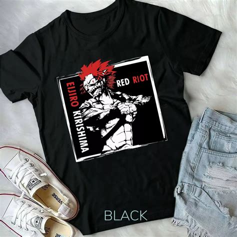 Eijiro Kirishima Eijiro My Hero Red Riot Boku No Hero Bnha New Unisex Shirt Hot Trending