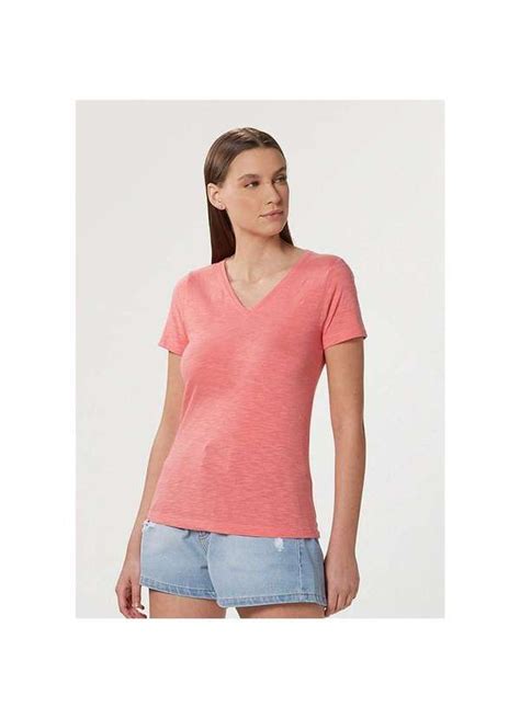 Blusa Feminina B Sica Manga Curta Decote V Flam Shorts Open Shoulder