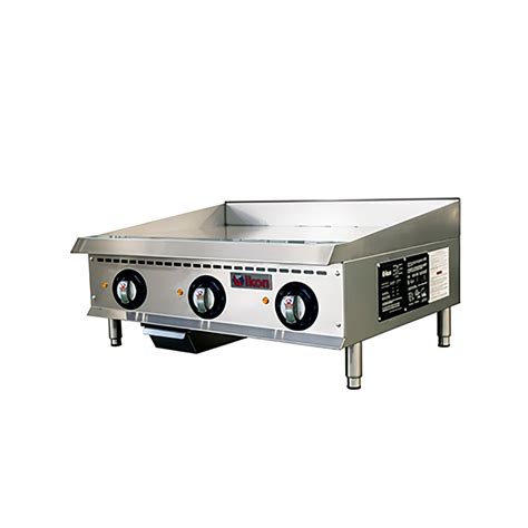 Ikon Itg 36e 36 Electric Griddle W Thermostatic Controls 1 Steel Plate 208v1ph