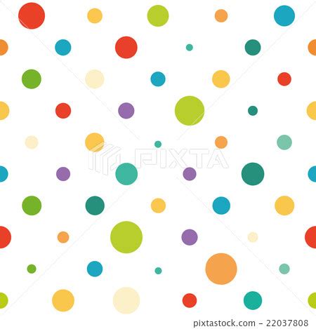 Vector Seamless Spotted Pattern Stock Illustration Pixta