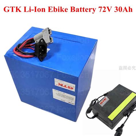 Gtk Li Ion Ebike Battery Pack 72v 30ah Lithium Battery Pack 2000w 3000w