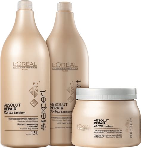 Kit L Oréal Absolut Repair Cortex Lipidium Salão Beleza na Web