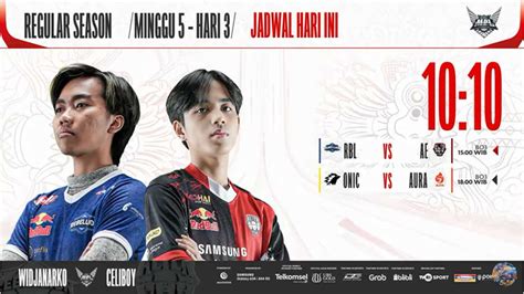 Hasil Alter Ego Vs Rebellion Zion Di MPL ID S11 Regular Season Minggu Ke 5