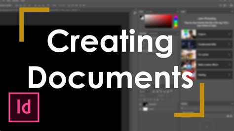 InDesign 2 Creating A Document YouTube