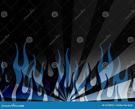 Blue flames background stock illustration. Illustration of fiery - 4165092