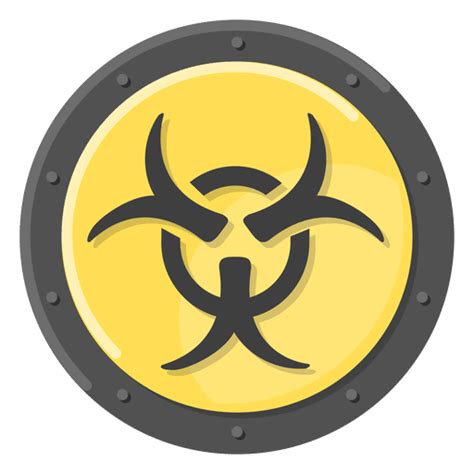 Biohazard Metal Symbol Yellow Transparent Png And Svg Vector File