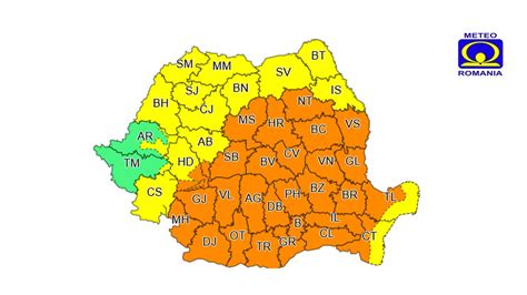 Ultima Or Meteorologii Au Inclus Jude Ul Vaslui Pe Lista Jude Elor Cu