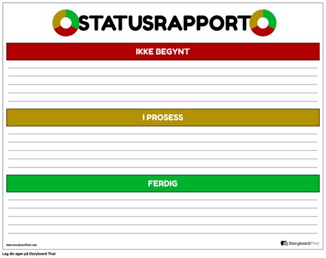 Statusrapport Storyboard Por No Examples