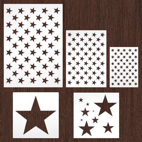 snapklikcom american flag  stars stencil template large plastic