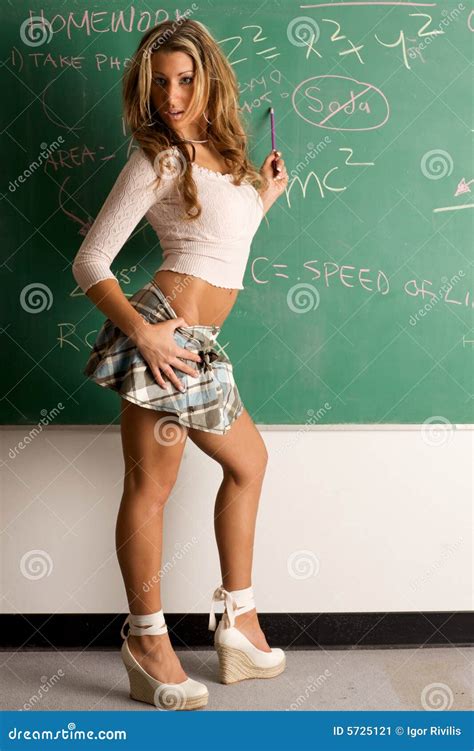 Student At The Board Stock Image Image 5725121