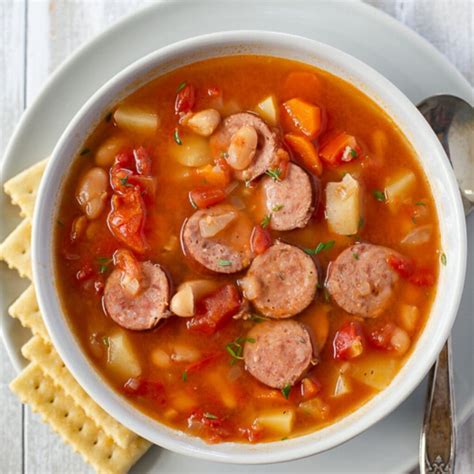 Crock Pot Kielbasa Soup Recipe Flour On My Face