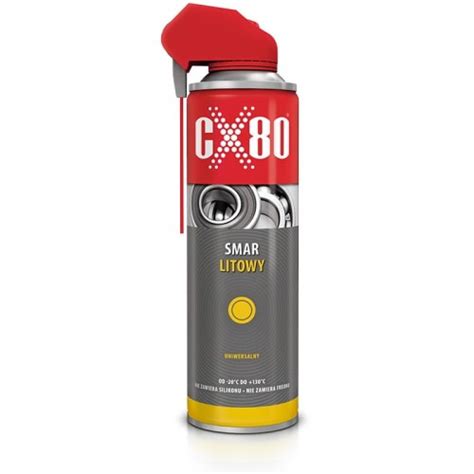 CX 80 Smar Litowy 500ml DUO SPRAY Rozpuszczalniki I Smary