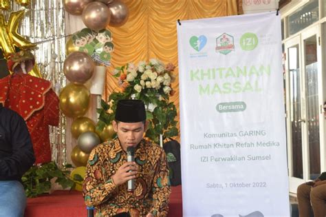 Gelar Khitanan Masal Izi Sumsel Kerjasama Dengan Komunitas Garing Dan