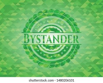 Barrel Green Emblem Triangle Mosaic Background Stock Vector Royalty