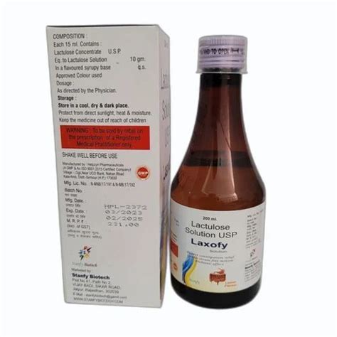 Lactulose Syrup, 200 ml at best price in Jaipur | ID: 2850832738130