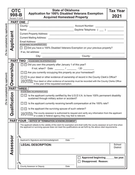 Form Otc998 B 2021 Fill Out Sign Online And Download Fillable Pdf Oklahoma Templateroller