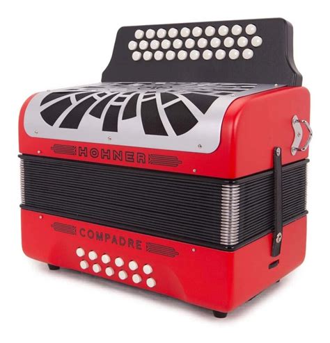 Acordeon Diatonico Hohner Compadre Sol 31 Botones Rojo Envío Gratis