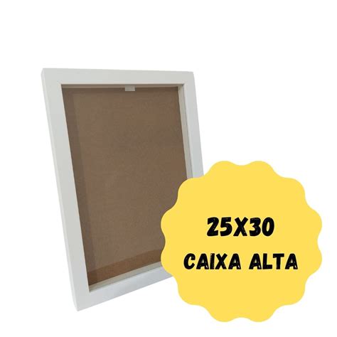 Moldura Caixa Alta 25x30 C Profundidade Shopee Brasil