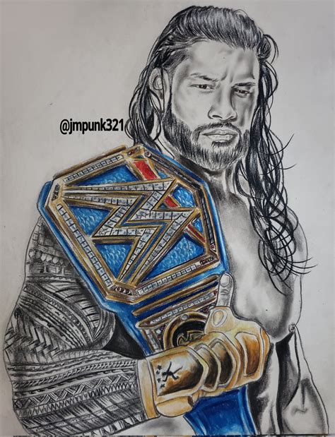 Details More Than 117 Roman Reigns Drawing Easy Latest Seven Edu Vn