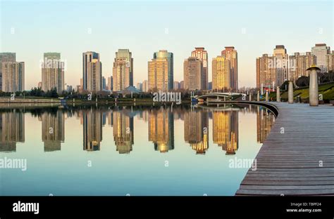 At Dusk Cbd Urban Landscape In Zhengdong New District Zhengzhou City
