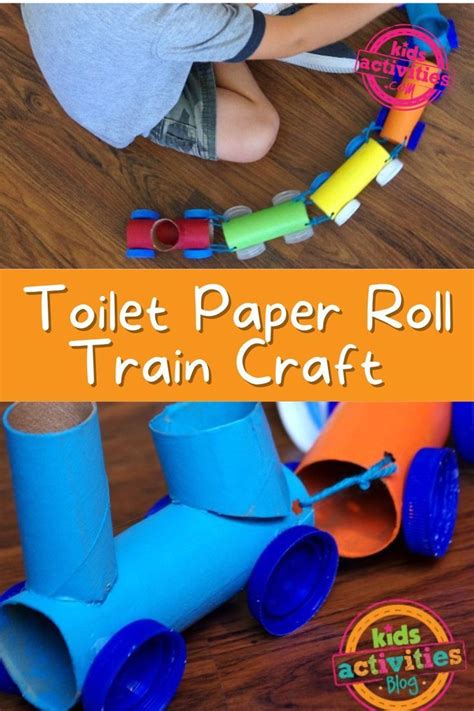 Easy Train Craft For Kids Made From Toilet Paper Rollschoo Choo