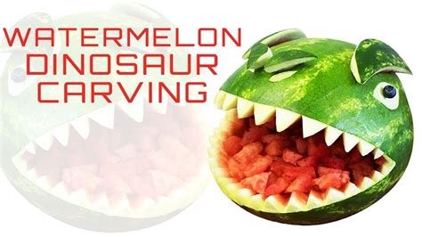 Watermelon Carving Creative Food Ideas Dinosaur Fruit Carving