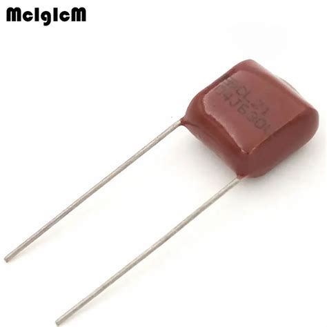 MCIGICM 10pcs100nF 104 630V CBB Polypropylene Film Capacitor Pitch 10mm