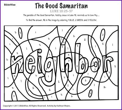 Good Samaritan Pictures To Colour | Coloring Pages Picture