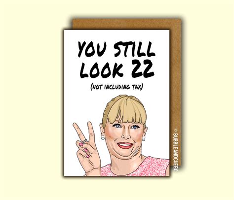 Taylor Swift Birthday Card Funny Birthday Card Feeling 22 Etsy