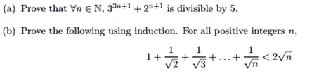 Solved A Prove That Vn N N N Is Divisible By B Prove The