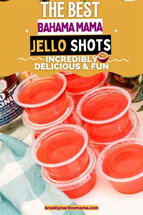 Easy Bahama Mama Jello Shots