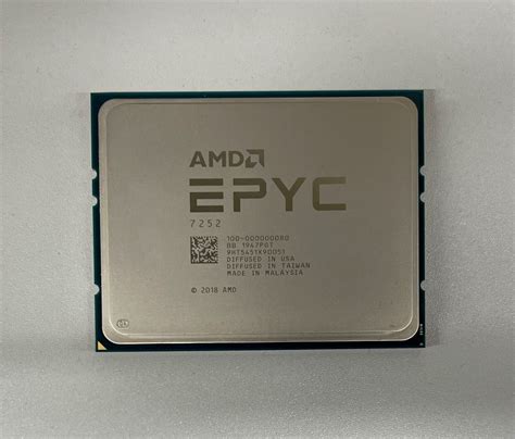 100-000000080 AMD EPYC 7252 3.10GHZ 8-CORE 64MB 120W CPU SUPERMICRO ...