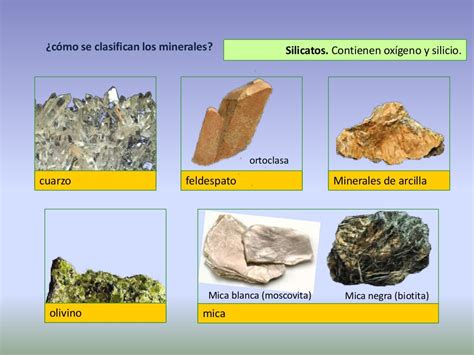 Clasificación de los minerales