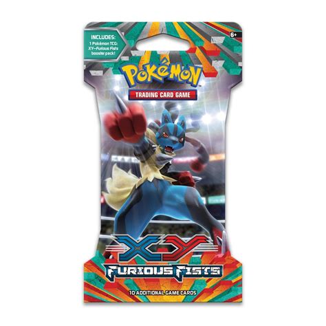 Pokémon Tcg Xy—furious Fists Sleeved Booster Pack 10 Cards Pokémon Center Official Site