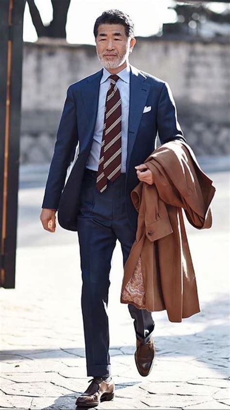 Classic Color Combinations In Menswear Blue Suit Brown Shoes Navy